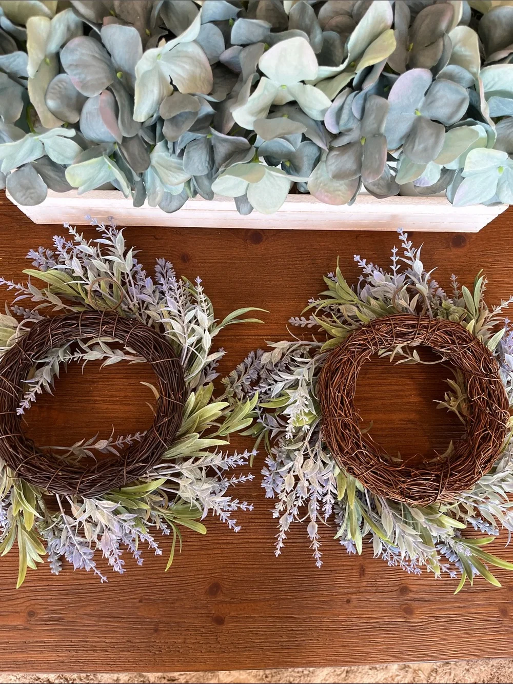 NWOT Target Lavender and Green Mini Wreath Set of 2